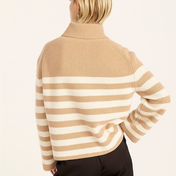 J. Crew Wool/Cashmere Stripe Sweater 2x - Picture 3 of 6